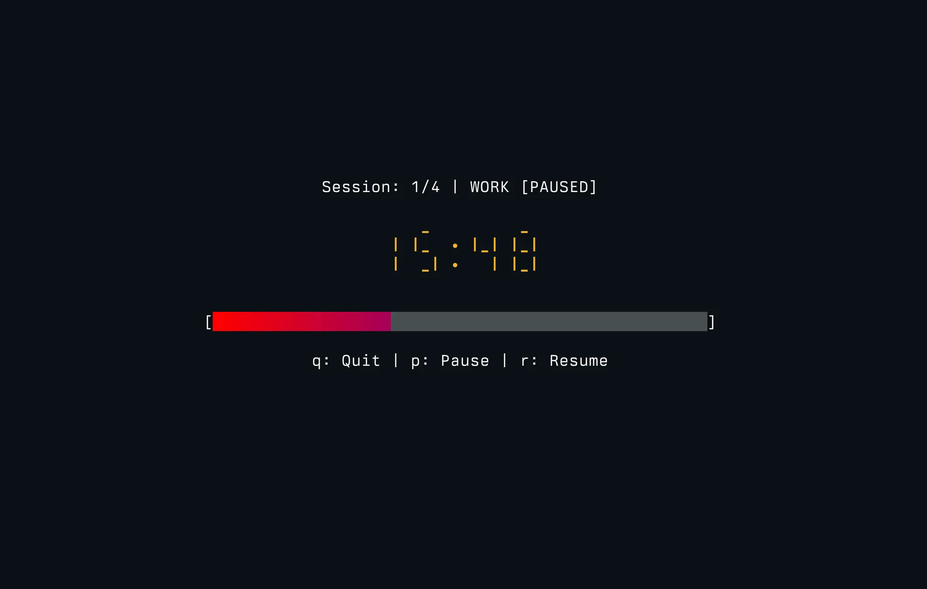 Pomodoro Timer project screenshot